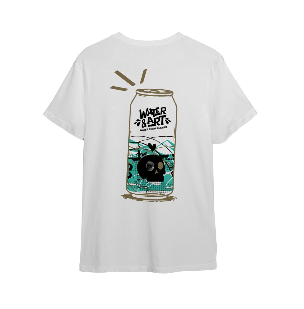 TShirt Water&Art White Rückseite, Weiß